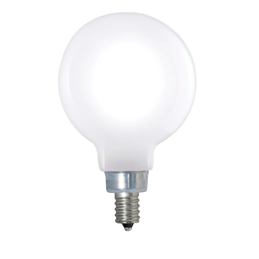 MILKY ROUND CANDELABRA LED G16 BULB